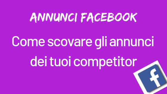 annunci facebook