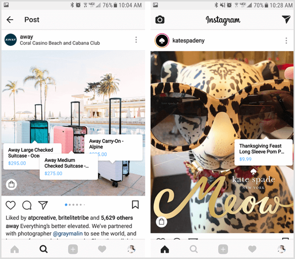 Vendere su Instagram: I popup appariranno con i nomi dei prodotti e i dettagli del prezzo