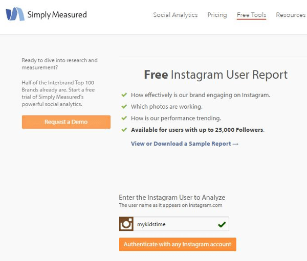 MONITORAGGIO INSTAGRAM: autorizzazione-simplymeasured