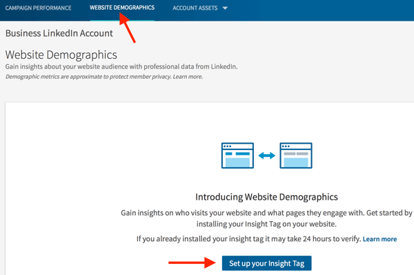 Dati demografici sito Web