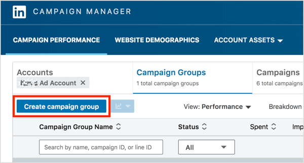 Linkedin video ads: LinkedIn Campaign Manager