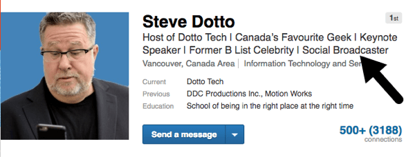 Profilo aziendale linkedin: Steve Dotto