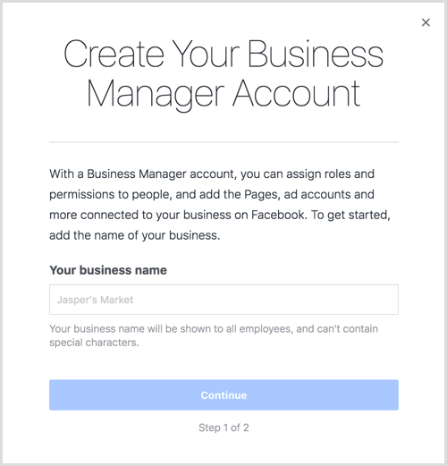 business manager facebook