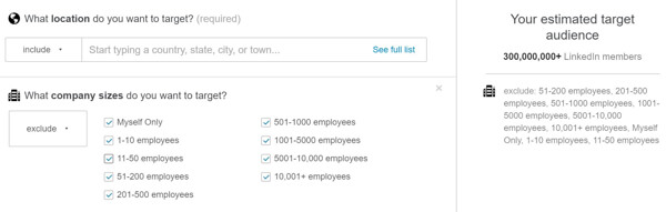 potenziali destinatari delle tue linkedin campagne