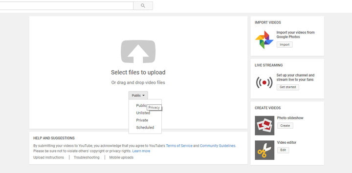 Come fare video su Youtube privacy