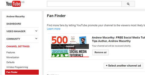 funzioni youtube YouTube Fan Finder