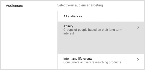 Adwords Google Definire un pubblico personalizzato